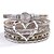 cheap Women&#039;s Accessories-Personalized Leather Heart Bracelet for Women