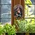 abordables Décorations de patio-décorations de jardin, 1pc ornements de statue de nain de jardin, gnome hors de la fenêtre décoration d&#039;arbre décoration de jardin elfe de la porte arbre étreignant ornements en polyrésine artisanat