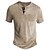 preiswerte Short Sleeve-Herren Henley Shirt T-Shirt Henley Glatt Strasse Urlaub Taste Tasche Kurzarm Bekleidung Modisch Designer Basic