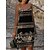 preiswerte Casual Kleider-Damen Zweiteiliges Kleid-Set Casual kleid Etuikleid skims dress Outdoor Täglich Vintage Brautkleider schlicht Bedruckt Midikleid Gurt Ärmellos Blumen Stammes Lockere Passform Schwarz Blau Sommer