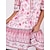 cheap Mini Dresses-Active Fashion Women&#039;s Floral Boho Mini Dress