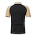 cheap Zip Polos-Men&#039;s Casual Color Block Polo Golf Shirt