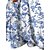 cheap Maxi Dresses-Floral Print Half Sleeve One Shoulder Maxi Dress