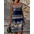 cheap Casual Dresses-Women&#039;s Two Piece Dress Set Casual Dress Shift Dress Slip Dress Outdoor Daily Vintage Casual Print Midi Dress Strap Sleeveless Floral Tribal Loose Fit Black Blue Summer Spring S M L XL XXL