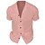 economico Short Sleeves-Per uomo Camicia estiva Camicia da spiaggia Nero Bianco Rosa Blu Manica corta Liscio Collare da campo Estate Informale Giornaliero Abbigliamento