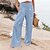 cheap Pants-Women&#039;s Wide Leg Pants Trousers Baggy Full Length Cotton Baggy Print Micro-elastic High Waist coastal grandma style Office / Career Vacation Leopard Black S M