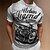 billige T-Shirts-Herre T-shirt Rund hals Grafisk Motorcykel Tøj 3D-udskrivning udendørs Daglig Trykt mønster Kortærmet Mode Designer Årgang
