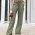 cheap Pants-Women‘s Wide Leg Dress Pants Trousers Black Army Green Beige Fashion Casual Daily Side Pockets Wide Leg Full Length Comfort Plain S M L XL 2XL