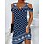 abordables Mini Robes-Femme Tenue décontractée Graphic Floral Robe d&#039;été Robe d’été Col V Imprimer Robe mi-longue du quotidien Vacances Mode Classique Standard Sans Manches Noir Jaune Bleu Eté Printemps S M L XL XXL