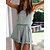 cheap Jumpsuits-Summer Women&#039;s Daily Lace up Romper Sleeveless