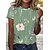 cheap T-Shirts-Floral Print Short Sleeve Women&#039;s T Shirt
