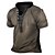 cheap Short Sleeve-Men&#039;s Plain Henley Shirt with Zipper