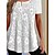 abordables T-shirts-Mujer Camisa Camisa de encaje Blusa Plano Casual Encaje Blanco Manga Corta Básico Escote en Pico