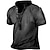 cheap Short Sleeve-Men&#039;s Plain Henley Shirt with Zipper