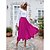 cheap Skirts-Women&#039;s Skirt Swing Long Skirt Mid  Black Rose Skirts Pleated Ruffle Casual Summer Daily Weekend S M L