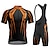 cheap Cycling Clothing-21Grams Men&#039;s Geometric Cycling Jersey &amp; Bib Shorts