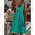 cheap Casual Dresses-Women&#039;s Tank Dress Summer Dress Plain Ruched Button Strap Midi Dress Fashion Streetwear Outdoor Street Sleeveless Regular Fit Yellow Pink Wine Summer Spring S M L XL