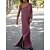 cheap Maxi Dresses-Women&#039;s Casual Maxi Dress Cold Shoulder Split Design