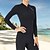 cheap Wetsuits, Diving Suits &amp; Rash Guard Shirts-Dive&amp;Sail Women&#039;s 2mm Wetsuit Top Wetsuit Jacket Diving Suit Top SCR Neoprene High Elasticity Thermal Warm Anatomic Design Quick Dry Front Zip Long Sleeve - Solid Colored Swimming Diving Surfing