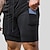 abordables Shorts-Homme Short athlétique Short actif Shorts décontractés Plein Poche Cordon Taille elastique Confort Extérieur du quotidien Sortie Mode Vêtement de rue Noir Jaune