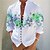 baratos Long Sleeves-camisa masculina floral gráfico suporte colarinho amarelo vermelho azul roxo verde ao ar livre rua manga longa impressão roupas vestuário designer de moda casual confortável