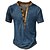 preiswerte Henley T-shirts-Herren T Shirt Waffel-Henley-Hemd Rundhalsausschnitt Einfarbig Casual Täglich Bedruckt Ärmellos Bekleidung Cool Brautkleider schlicht