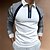 preiswerte Polos-Herren Täglich Brautkleider schlicht Regular Fit Polo Kargen Langarm Polyester Muster Weiß Dunkelmarine Braun 2023