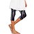 billige Yoga Pants &amp; Bloomers-Dame Yoga leggings Mavekontrol Balleløft Yoga Fitness Gym Træning Høj Talje Blomster Capri Tights Underdele 1# 2# 3# Sport Sportstøj Høj Elasticitet