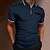 cheap Zip Polos-Men&#039;s Casual Holiday Polo Shirt in Basic Colors