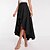 abordables Women&#039;s Clothing-femme jupe balançoire asymétrique noir rose jupes mode décontracté quotidien s m l