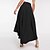 abordables Women&#039;s Clothing-Falda de mujer swing asimétrica negro rosa faldas moda casual diario s m l