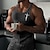 economico Tank Tops-Men&#039;s Ribbed Tank Top Athletic Breathable Fitness Dark Grey