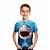 billige T-shirts &amp; Trøjer til Drenge-Børn Drenge T-shirt T-shirt Grafisk Dyr Haj Kortærmet Crewneck Børne Top udendørs 3D-udskrivning Sport Mode Daglig Sommer Blå 2-13 år