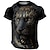 cheap Short Sleeve-Vintage Men&#039;s 3D Graphic Animal Tee Shirt