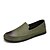 abordables Linen Shop-Hombre Zapatos de taco bajo y Slip-On Diario Casual PU Transpirable Negro Amarillo Verde Ejército Verano