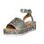 abordables Sandals-Sandalia Elegante para Mujer Correa de Tobillo Color Sólido Caminata Casual