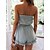cheap Jumpsuits-Summer Women&#039;s Daily Lace up Romper Sleeveless