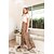 abordables Skirts-Jupe longue trapèze pour femmes, maxi, kaki, extrémités fendues, imprimé, mode, décontracté, quotidien, s m l