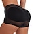 abordables Sexy Lingerie-Mujer Pantalones cortos con glúteos Fajas Malla Corto Negro