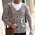 abordables Cardigan Sweaters-Homme Gilet Cardigan Pull Veste Grosse maille Tricoter Normal Col V Couleur unie / unie Usage quotidien Vêtement Tenue Automne hiver Marron M L XL