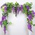 abordables Fleurs Artificielles-Plantes artificielles Tissu Vin Mariage Guirlande et Fleur Murale 1 Vin
