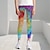 cheap Girls&#039; Bottoms-Girls&#039; Rainbow Graphic Leggings Active Summer Tights