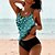 cheap Tankini-Women&#039;s Normal Swimwear Tankini 2 Piece Shorts Swimsuit 2 Piece Printing Leopard Beach Wear Summer Bathing Suits