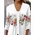 baratos Women&#039;s Coats &amp; Jackets-Mulheres Blusão Jaqueta casual Casual Imprimir Confortável Floral Normal Moda agasalhos Verão Manga 3/4 Branco S