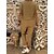 preiswerte Overalls-Damen Jumpsuit Feste Farbe Tasche Strassenmode Rundhalsausschnitt Strasse Täglich Kurzarm Regular Fit Schwarz Kamel Grau S M L Sommer