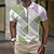 cheap 3D Polos-Men&#039;s Outdoor Short Sleeve Plaid Waffle Polo Shirt