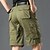 preiswerte Shorts-Herren Cargo Shorts Kurze Hosen Kurze Hose für Wanderer Glatt Tasche Komfort Atmungsaktiv 100% Baumwolle Outdoor Täglich Ausgehen Modisch Brautkleider schlicht Schwarz Armeegrün