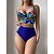 billige Bikini-Dame Badetøj Bikini Normal badedragt Blomster 2 stk Printer Gul Rød Blå Badedragter Strand Tøj Efterår Sport