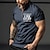 cheap Short Sleeve-Men&#039;s Casual Zip Polo with Graphic Print