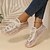 abordables Linen Shop-Elegantes Zapatos Planos de Encaje para Mujer